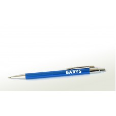 Ручка пластиковая голубая с УФ-печатью на корпусе (ХК Барыс)